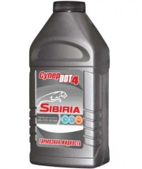 Жидкость тормозная Sibiria супер Dot-4 455 г